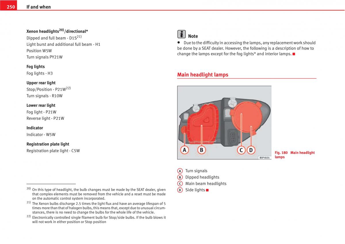 manual  Seat Altea owners manual / page 252