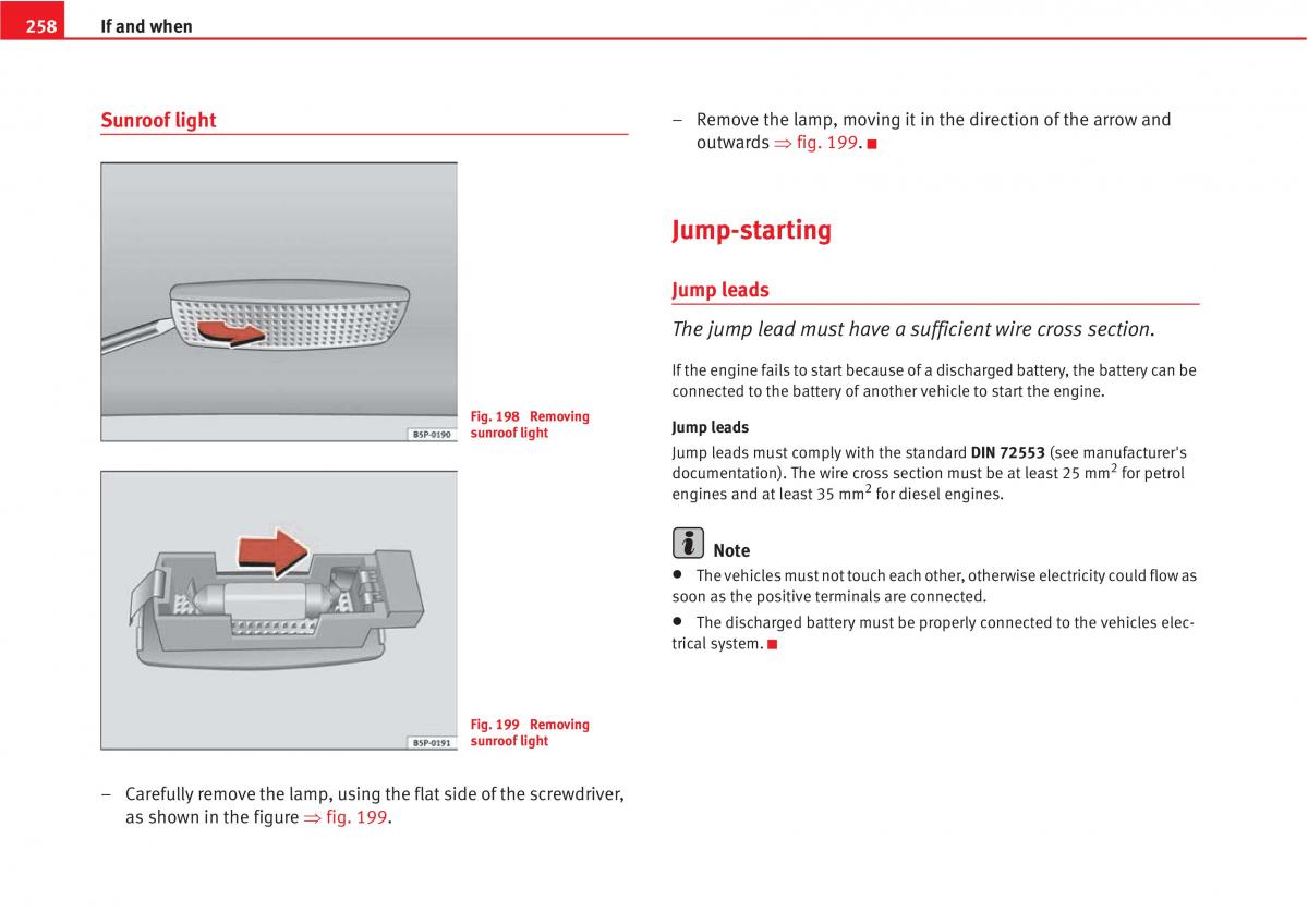 manual  Seat Altea owners manual / page 260