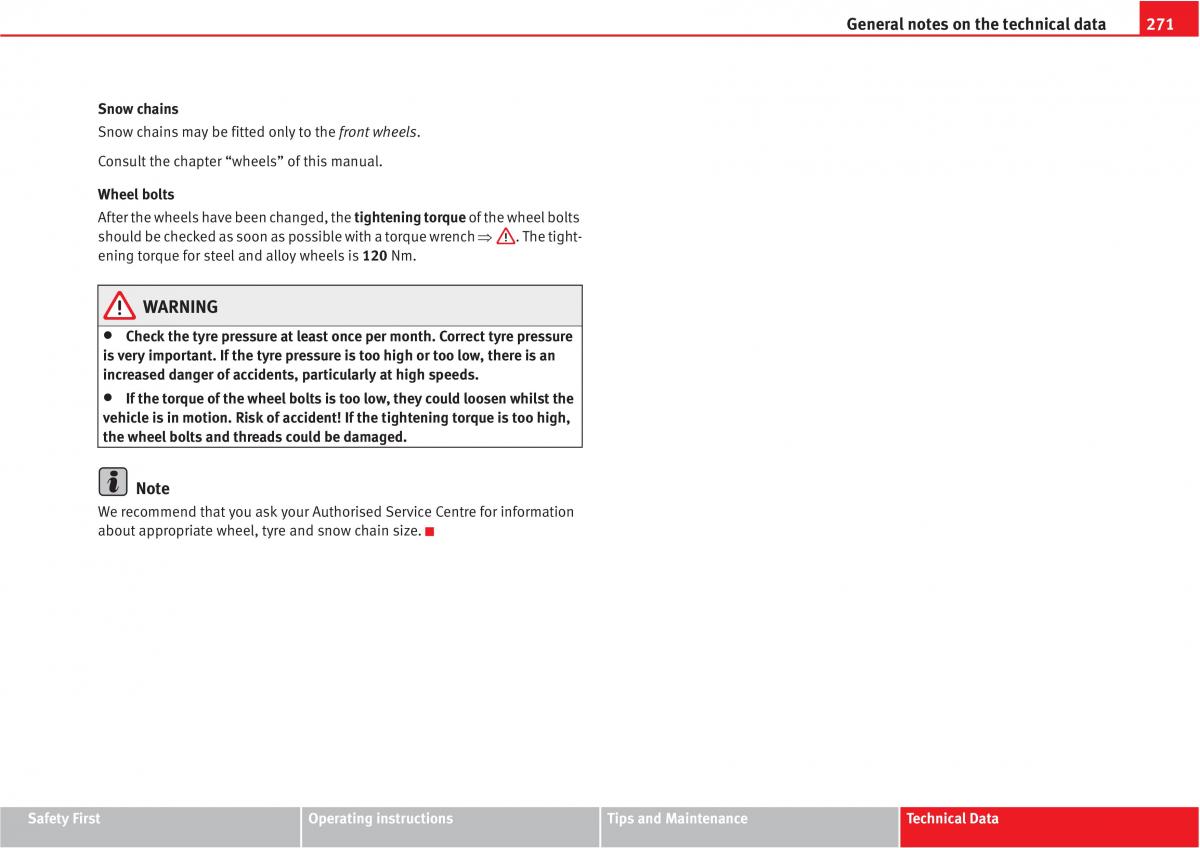 manual  Seat Altea owners manual / page 273