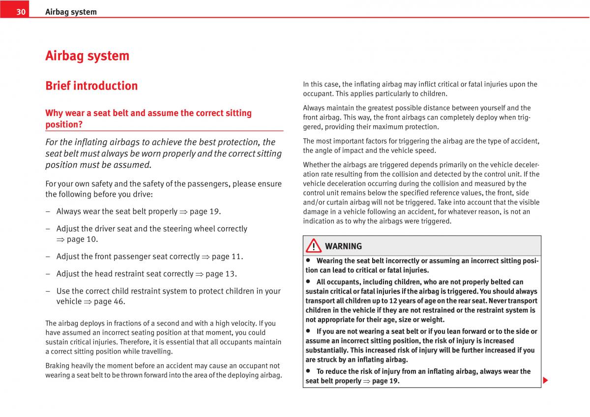 manual  Seat Altea owners manual / page 32