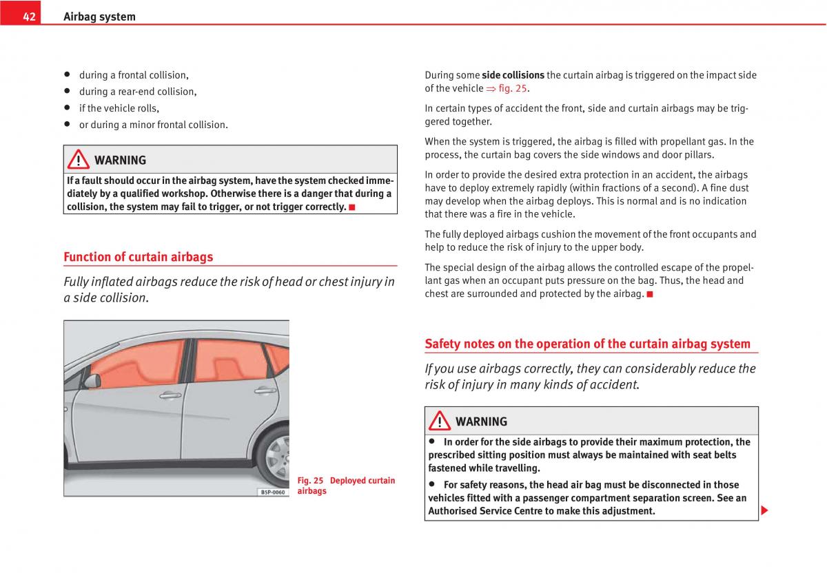 manual  Seat Altea owners manual / page 44