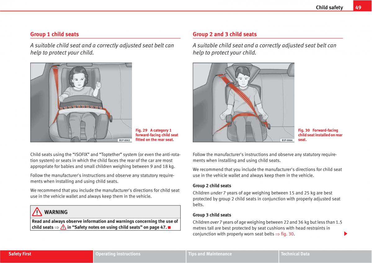 manual  Seat Altea owners manual / page 51