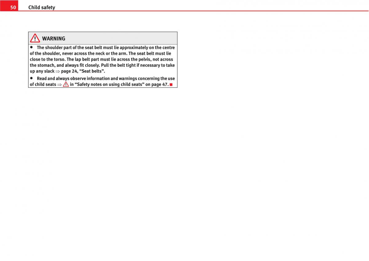 manual  Seat Altea owners manual / page 52