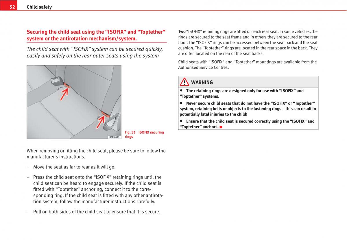 manual  Seat Altea owners manual / page 54