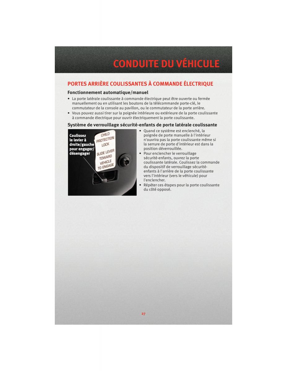 Dodge Grand Caravan V 5 manuel du proprietaire / page 29