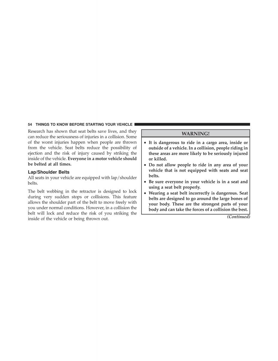 Dodge Grand Caravan V 5 owners manual / page 55