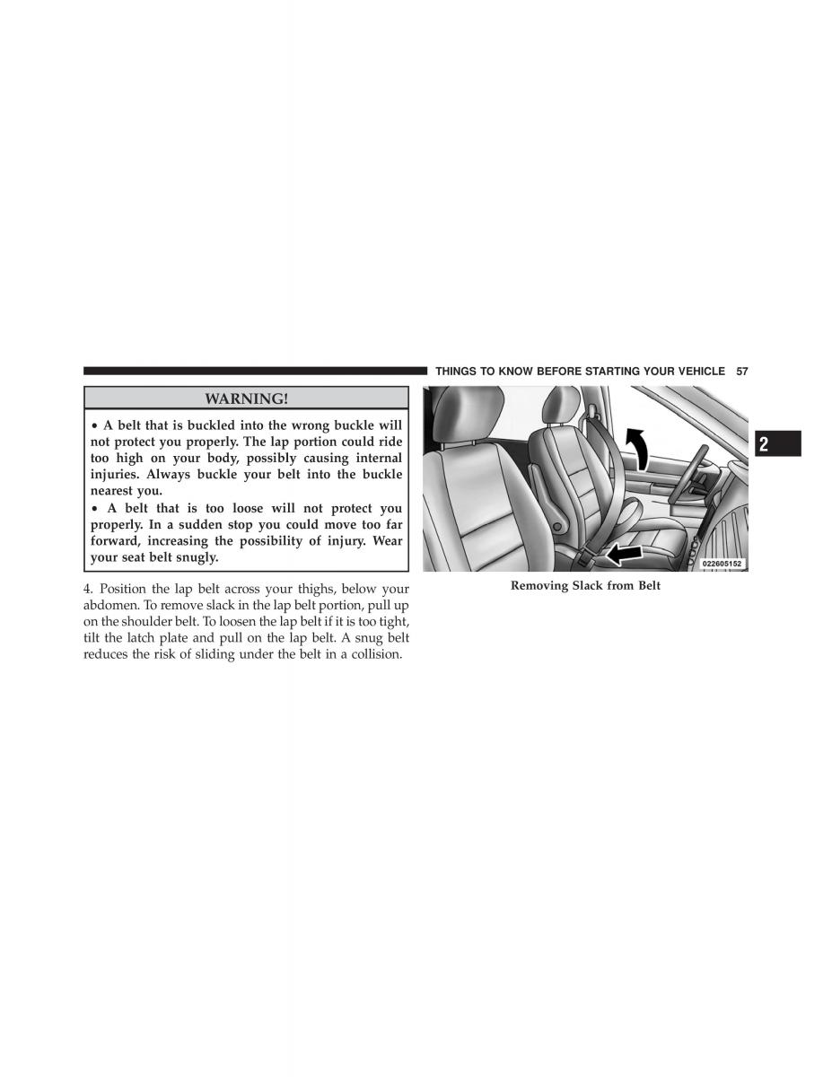 Dodge Grand Caravan V 5 owners manual / page 58