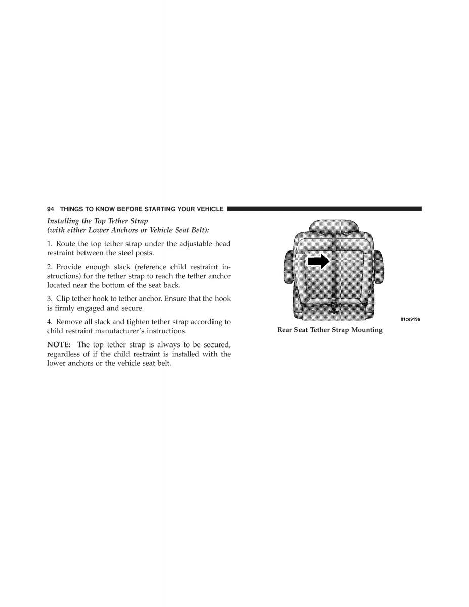 Dodge Grand Caravan V 5 owners manual / page 95