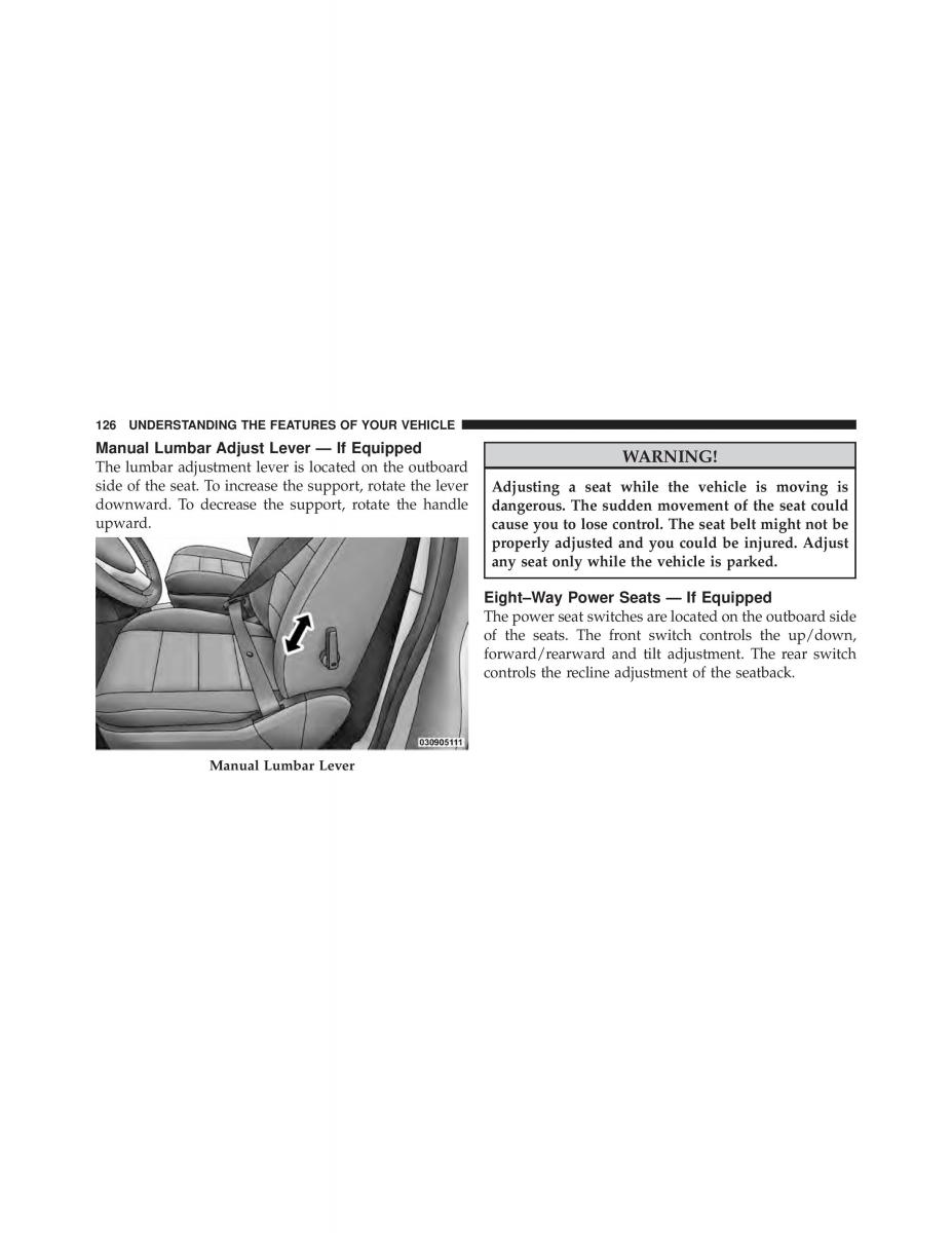 Dodge Grand Caravan V 5 owners manual / page 127