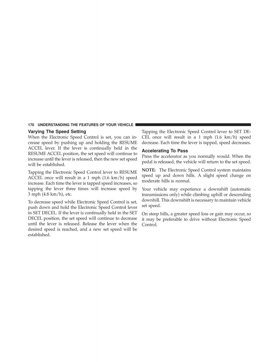 Dodge Grand Caravan V 5 owners manual / page 171