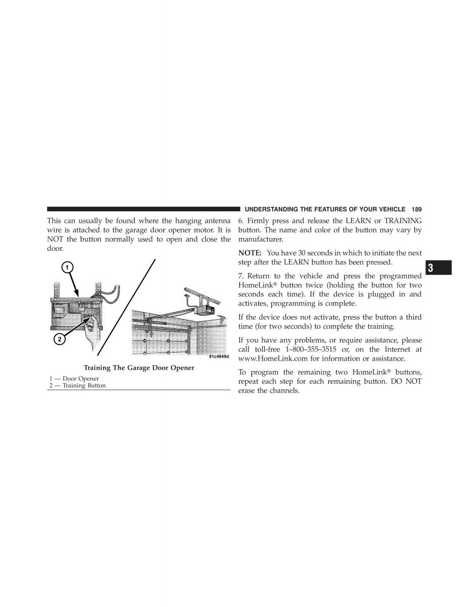 Dodge Grand Caravan V 5 owners manual / page 190