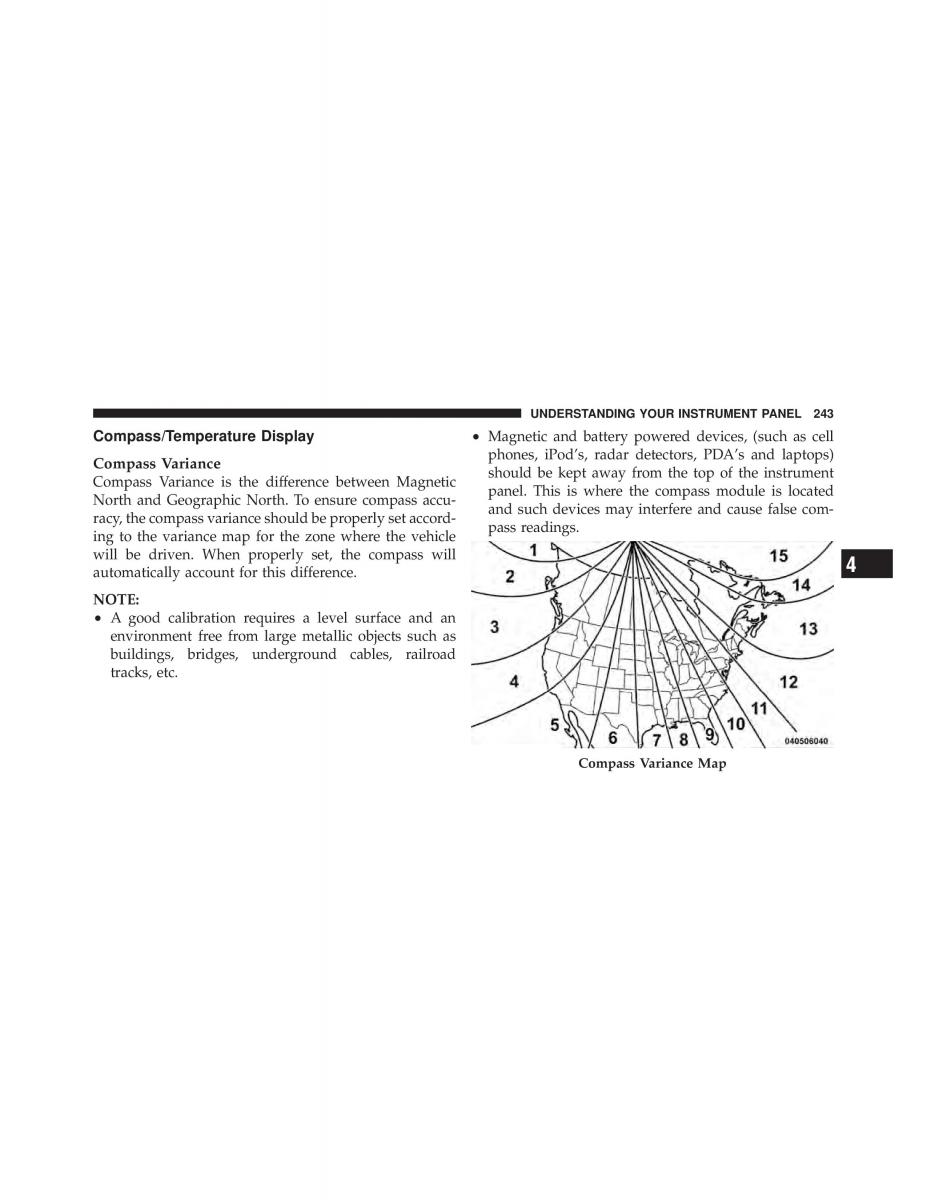 Dodge Grand Caravan V 5 owners manual / page 244