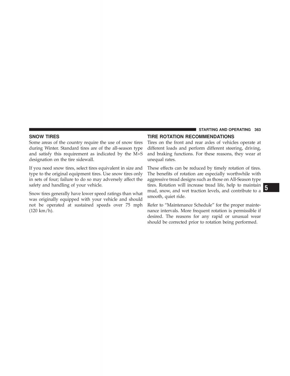 Dodge Grand Caravan V 5 owners manual / page 364