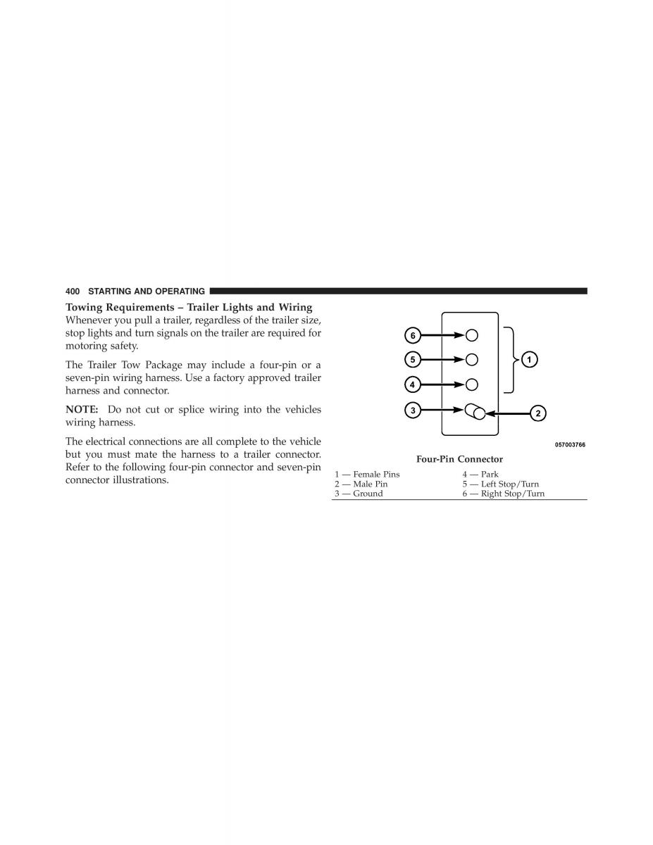 Dodge Grand Caravan V 5 owners manual / page 401