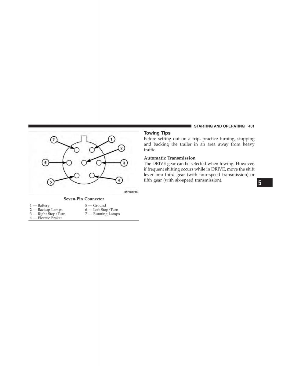 Dodge Grand Caravan V 5 owners manual / page 402