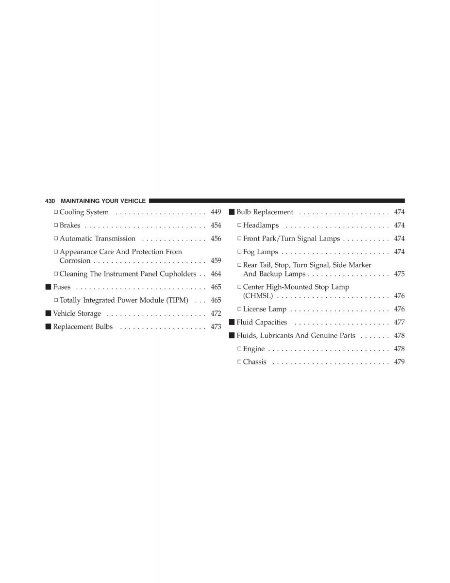 Dodge Grand Caravan V 5 owners manual / page 431