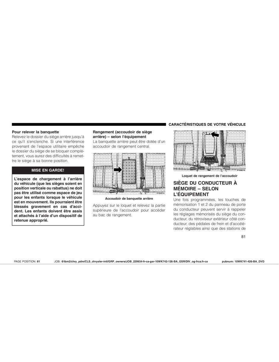 manual  Jeep Grand Cherokee WK WH SRT8 manuel du proprietaire / page 81