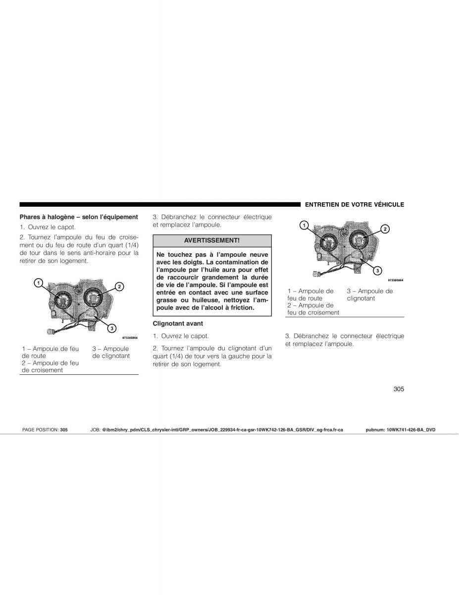 manual  Jeep Grand Cherokee WK WH SRT8 manuel du proprietaire / page 305