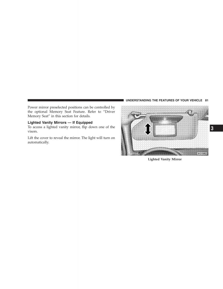 Jeep Grand Cherokee WK WH SRT8 owners manual / page 81