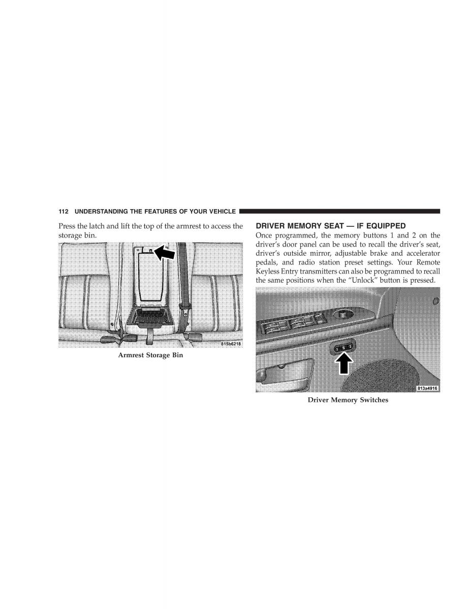 Jeep Grand Cherokee WK WH SRT8 owners manual / page 112