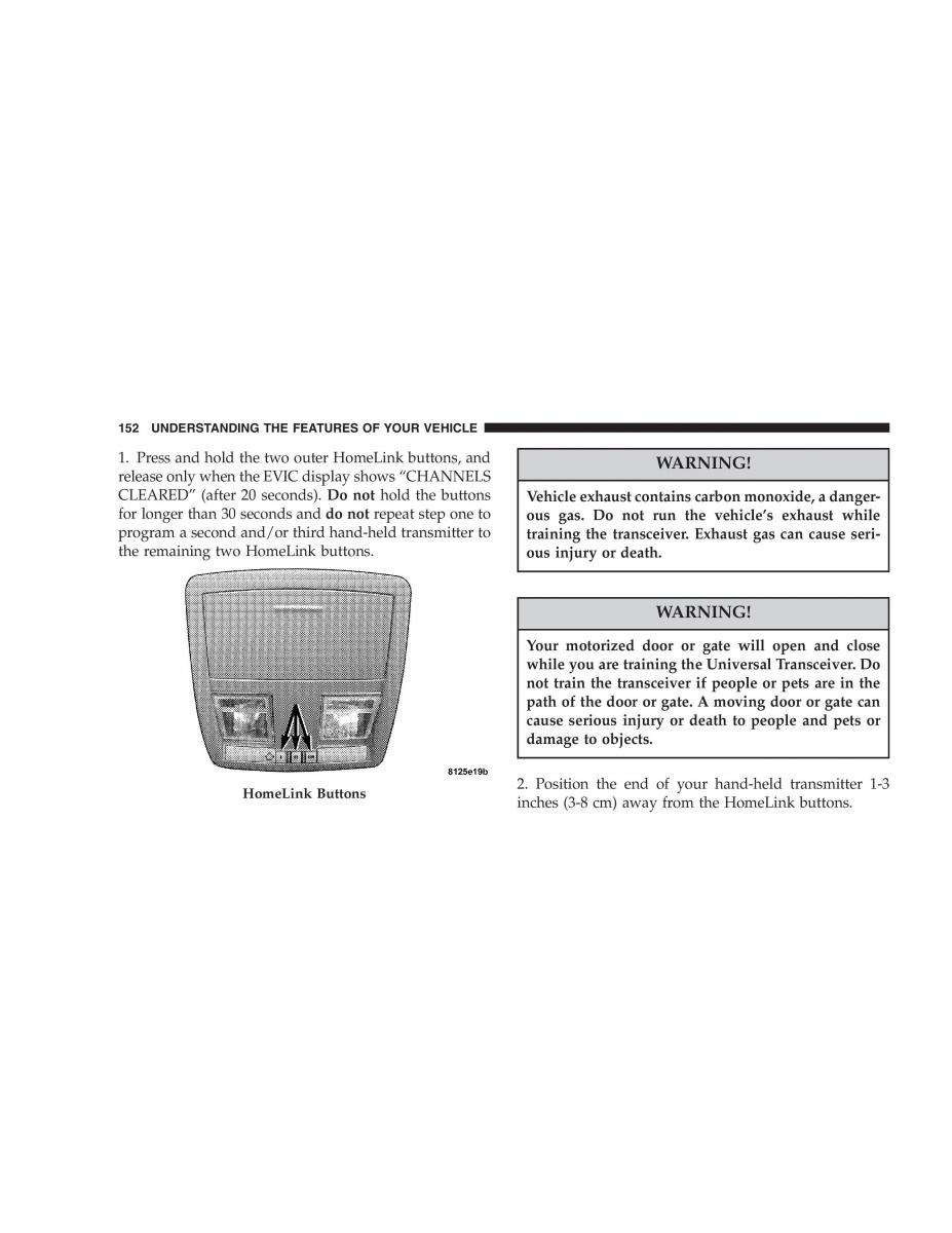 Jeep Grand Cherokee WK WH SRT8 owners manual / page 152