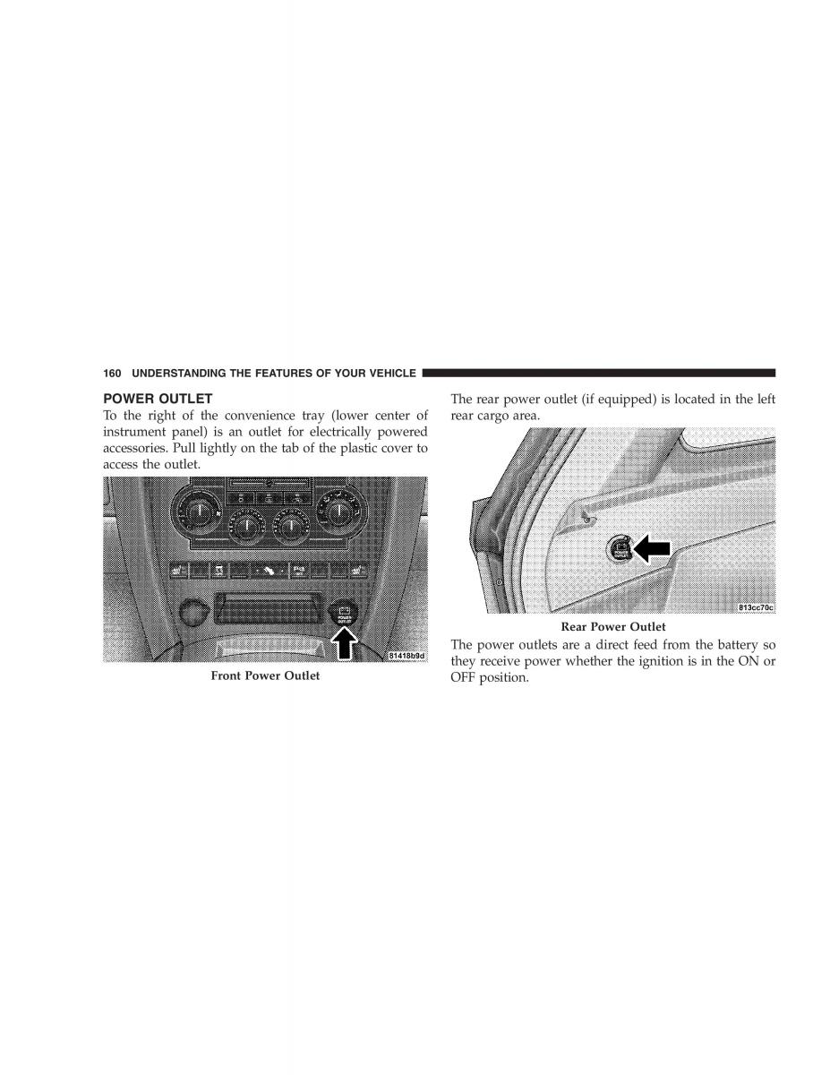 Jeep Grand Cherokee WK WH SRT8 owners manual / page 160