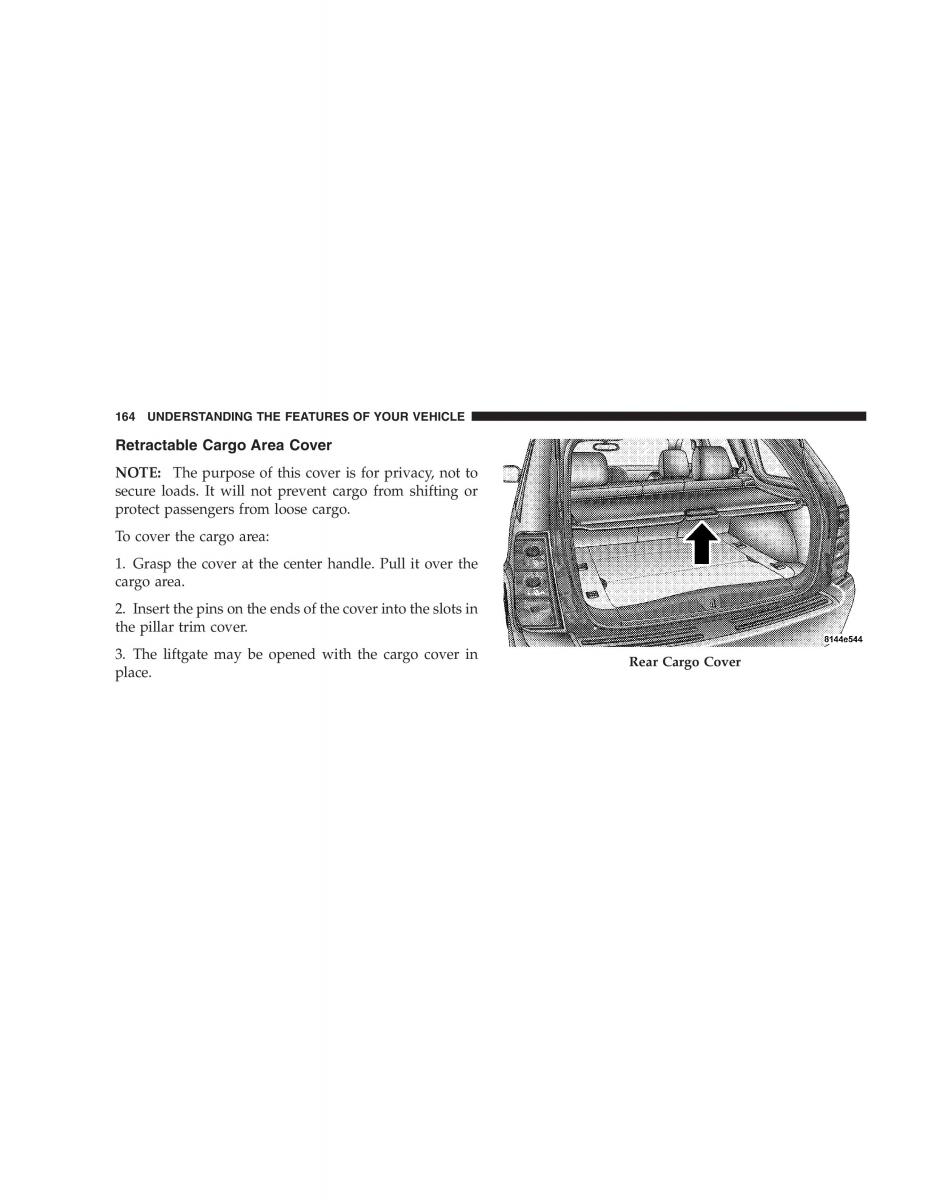 Jeep Grand Cherokee WK WH SRT8 owners manual / page 164