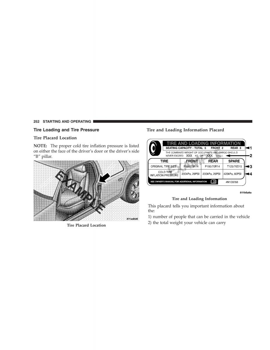 Jeep Grand Cherokee WK WH SRT8 owners manual / page 252