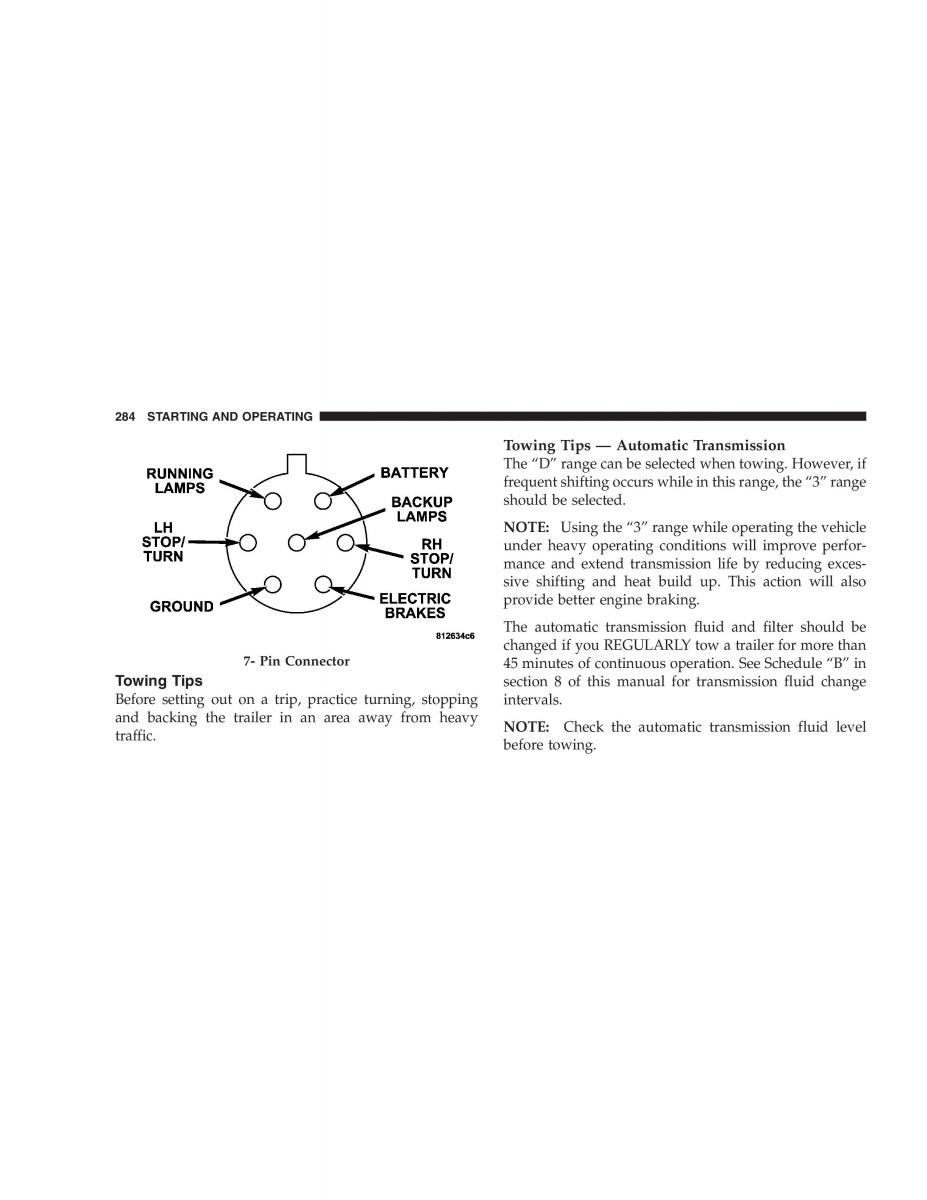 Jeep Grand Cherokee WK WH SRT8 owners manual / page 284