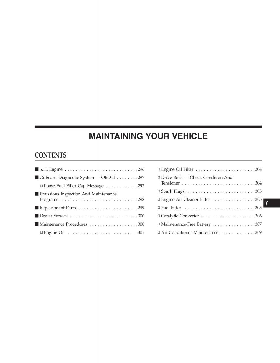 Jeep Grand Cherokee WK WH SRT8 owners manual / page 293