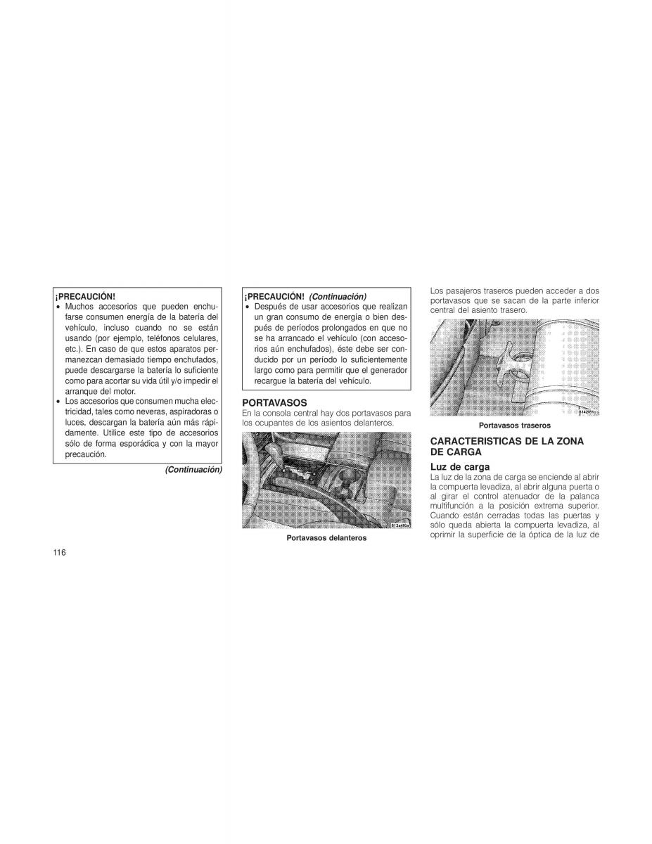 Jeep Grand Cherokee WK WH manual del propietario / page 118