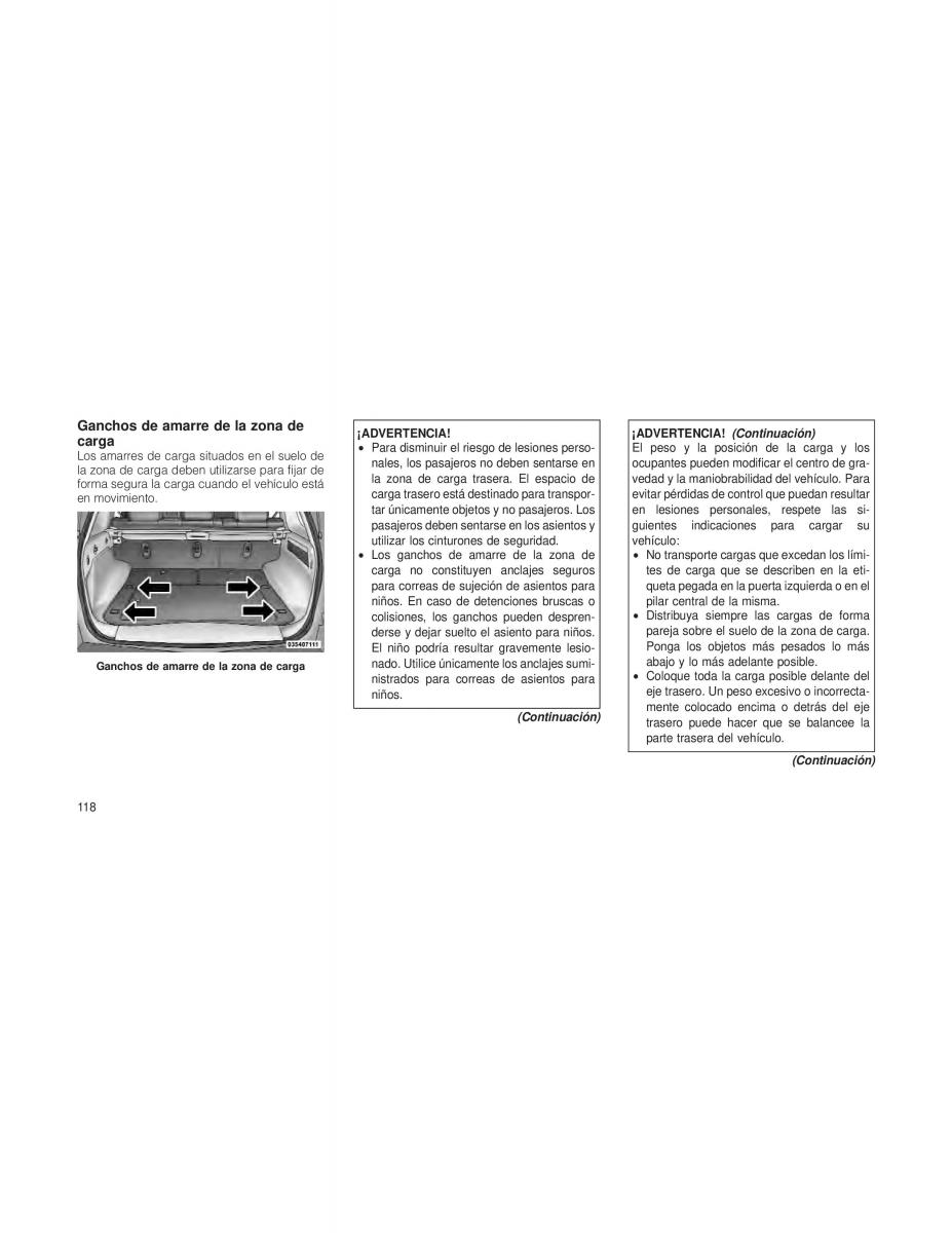 Jeep Grand Cherokee WK WH manual del propietario / page 120