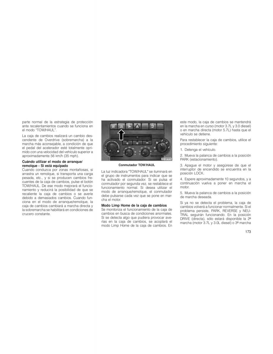 Jeep Grand Cherokee WK WH manual del propietario / page 175