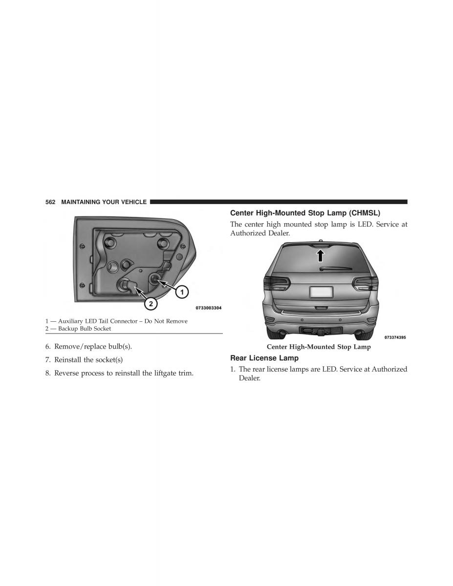 Jeep Grand Cherokee WK2 SRT8 owners manual / page 564