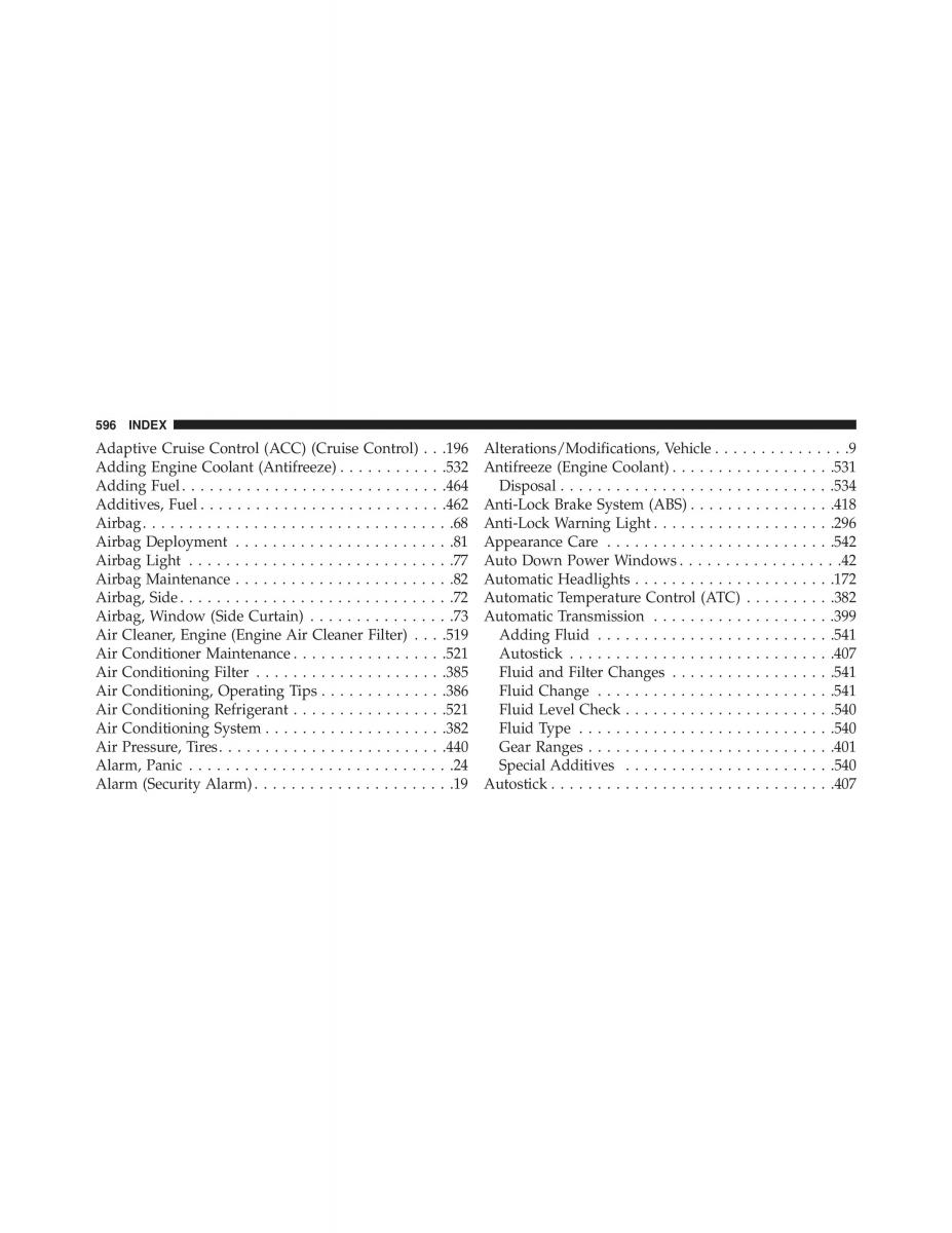 Jeep Grand Cherokee WK2 SRT8 owners manual / page 598