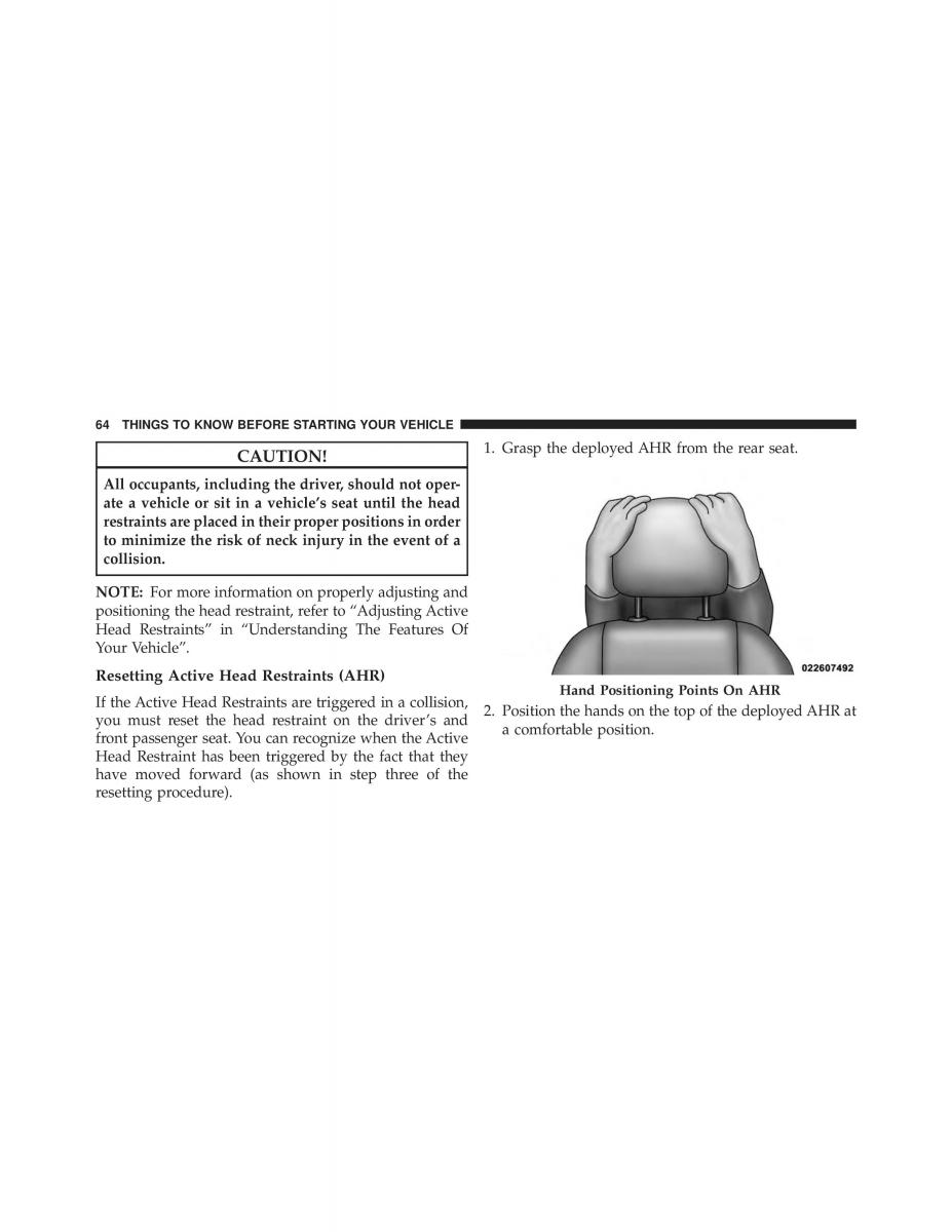 Jeep Grand Cherokee WK2 SRT8 owners manual / page 66