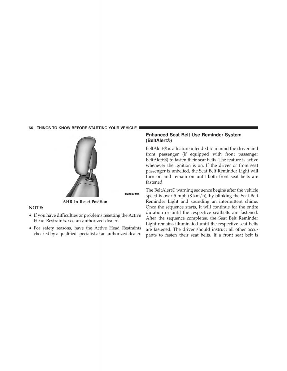 Jeep Grand Cherokee WK2 SRT8 owners manual / page 68