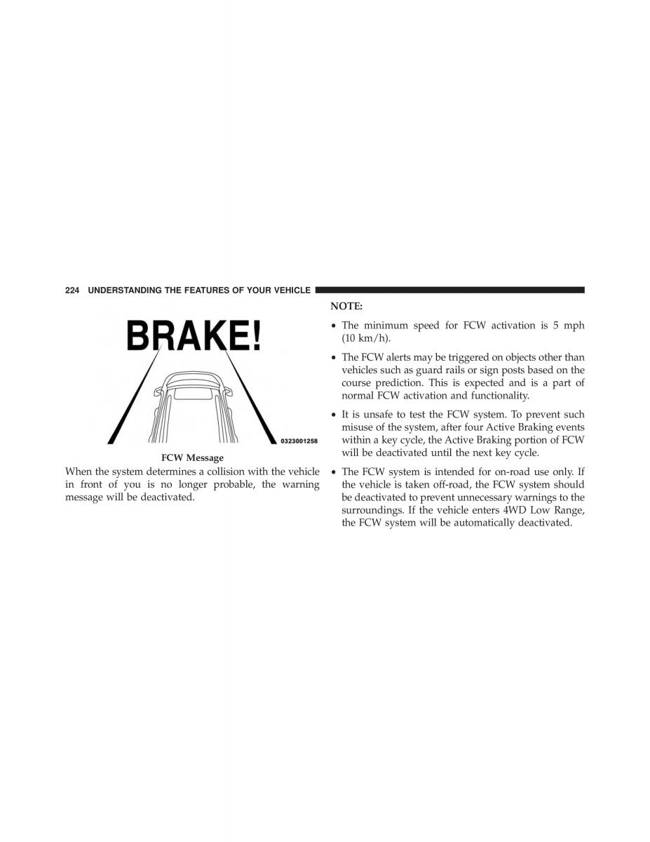 Jeep Grand Cherokee WK2 SRT8 owners manual / page 226