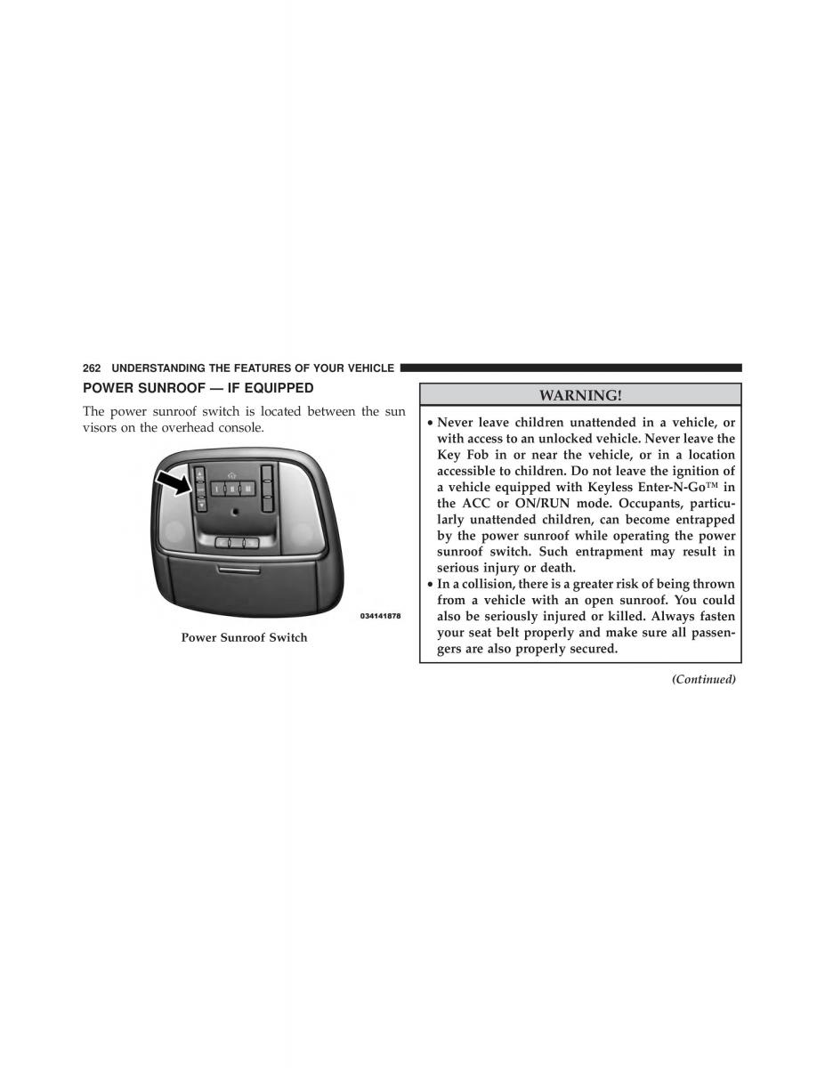 Jeep Grand Cherokee WK2 SRT8 owners manual / page 264