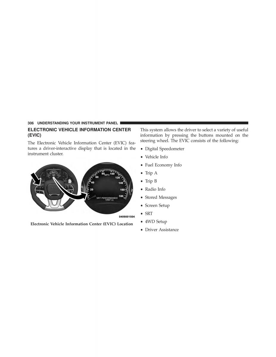 Jeep Grand Cherokee WK2 SRT8 owners manual / page 308