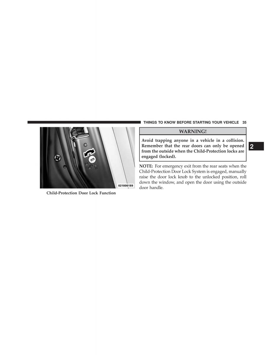 Jeep Grand Cherokee WK2 SRT8 owners manual / page 37