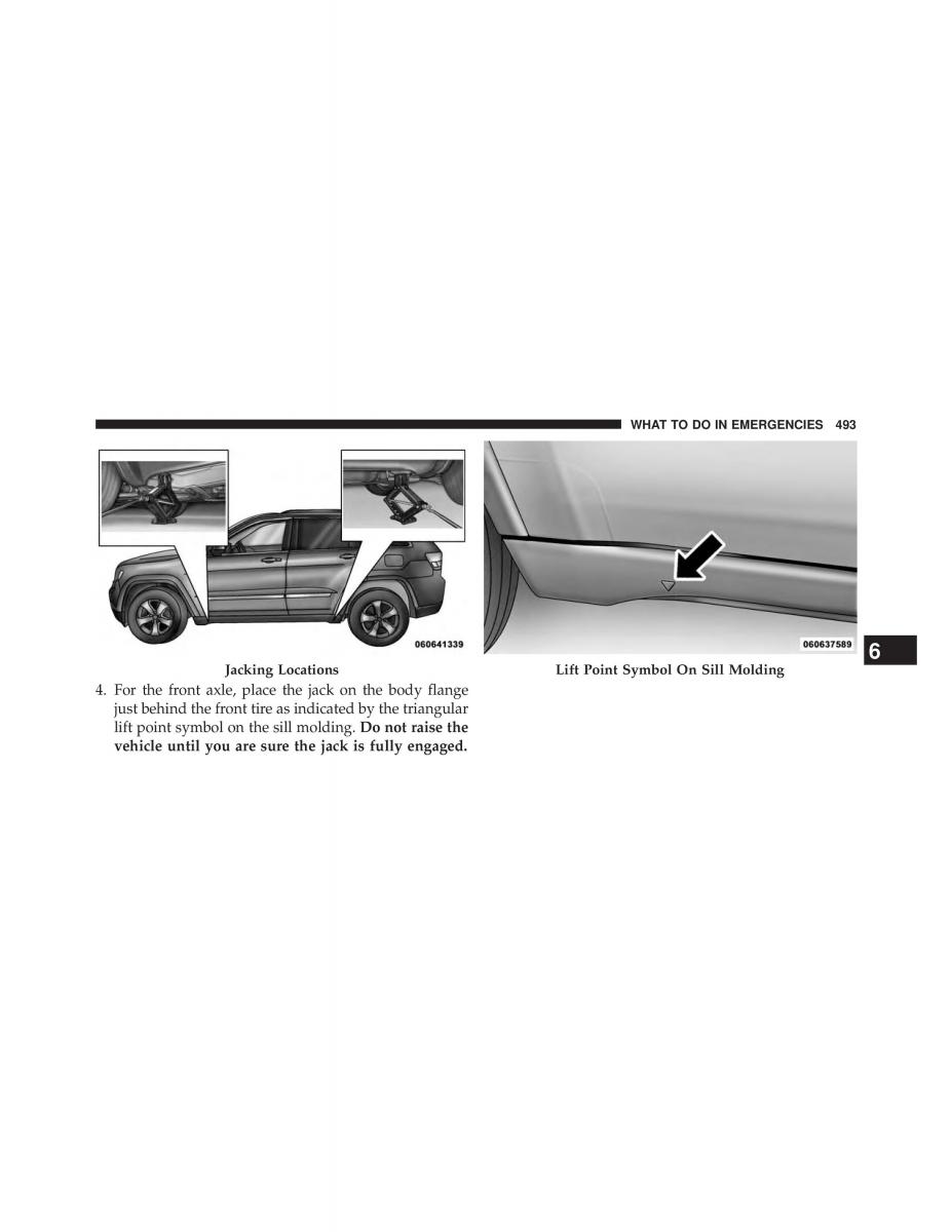 Jeep Grand Cherokee WK2 SRT8 owners manual / page 495