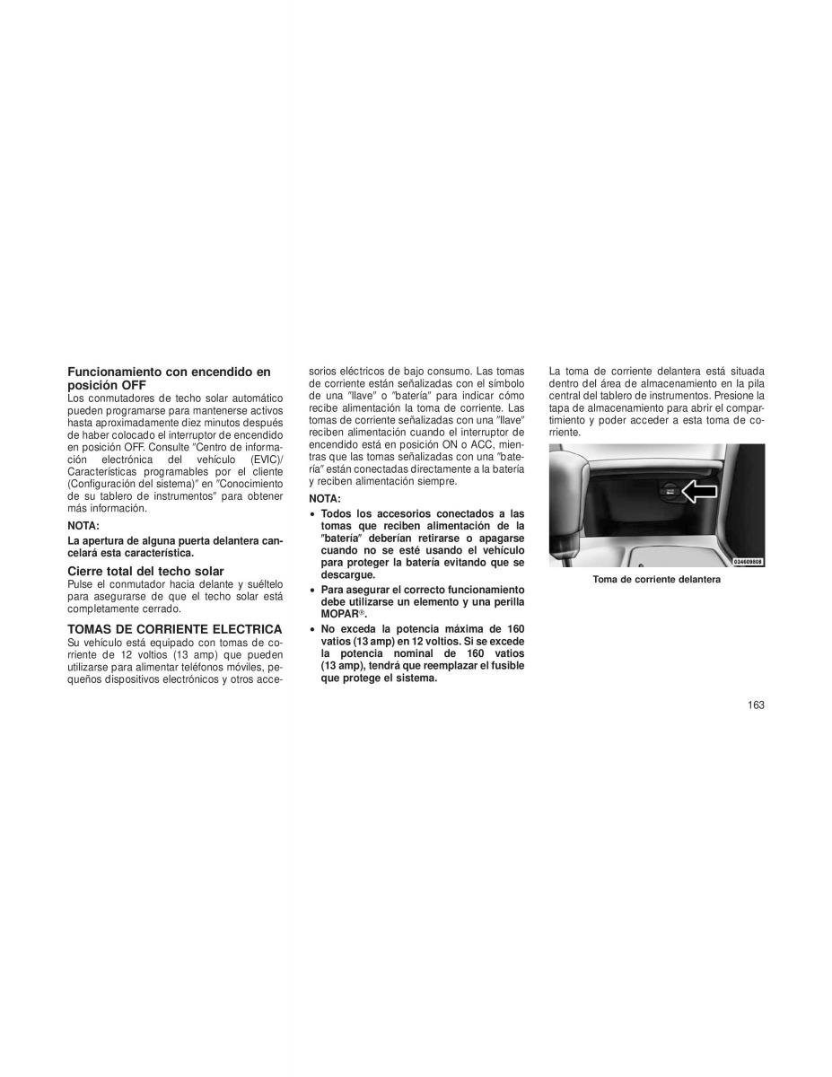 Jeep Grand Cherokee WK2 manual del propietario / page 165