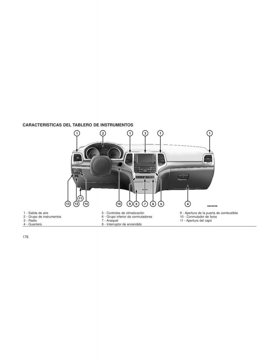 Jeep Grand Cherokee WK2 manual del propietario / page 178