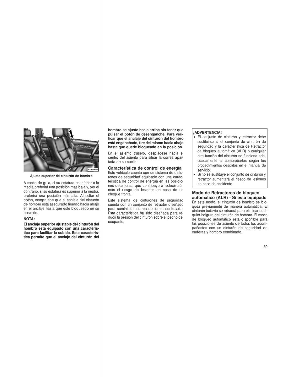 Jeep Grand Cherokee WK2 manual del propietario / page 41