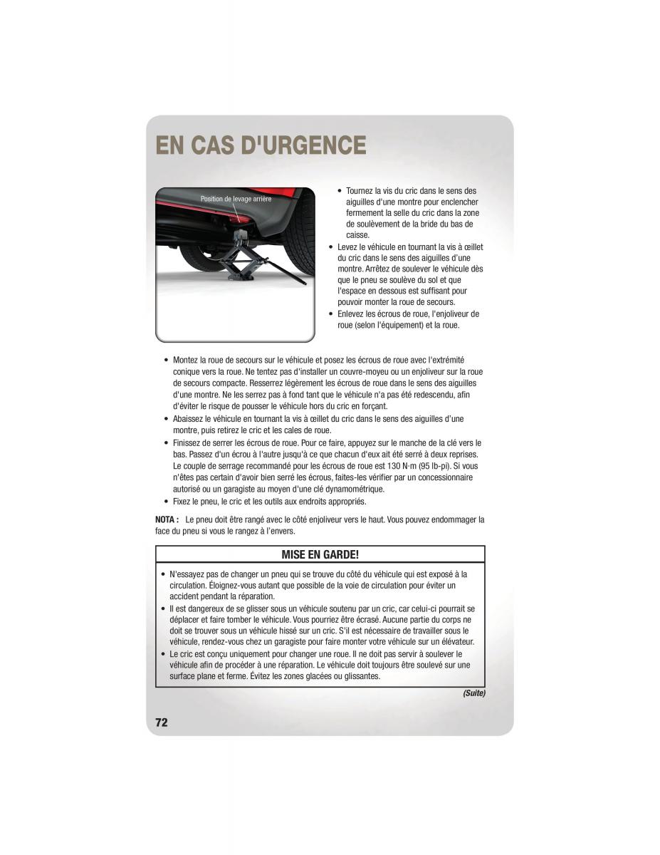 Jeep Grand Cherokee WK2 manuel du proprietaire / page 74