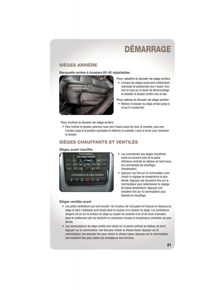 Jeep Grand Cherokee WK2 manuel du proprietaire / page 23