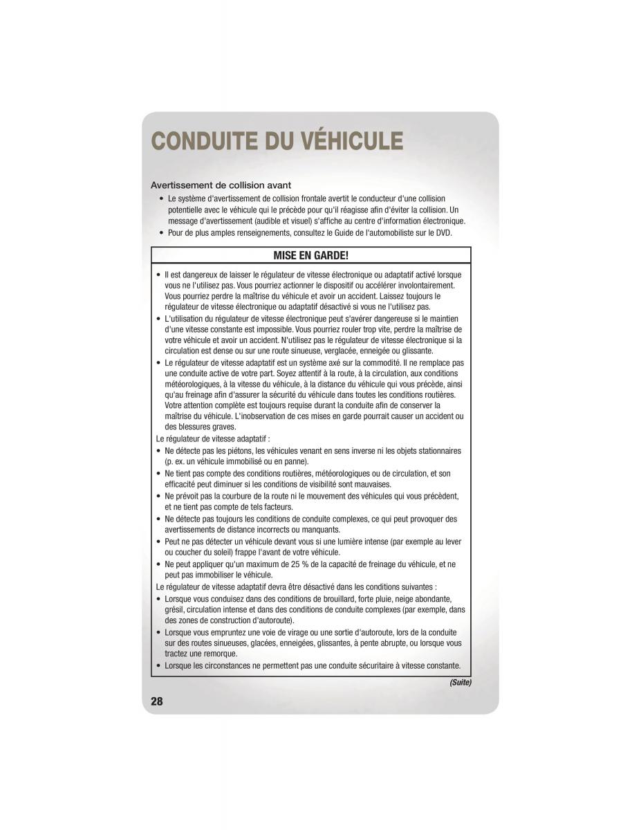 Jeep Grand Cherokee WK2 manuel du proprietaire / page 30