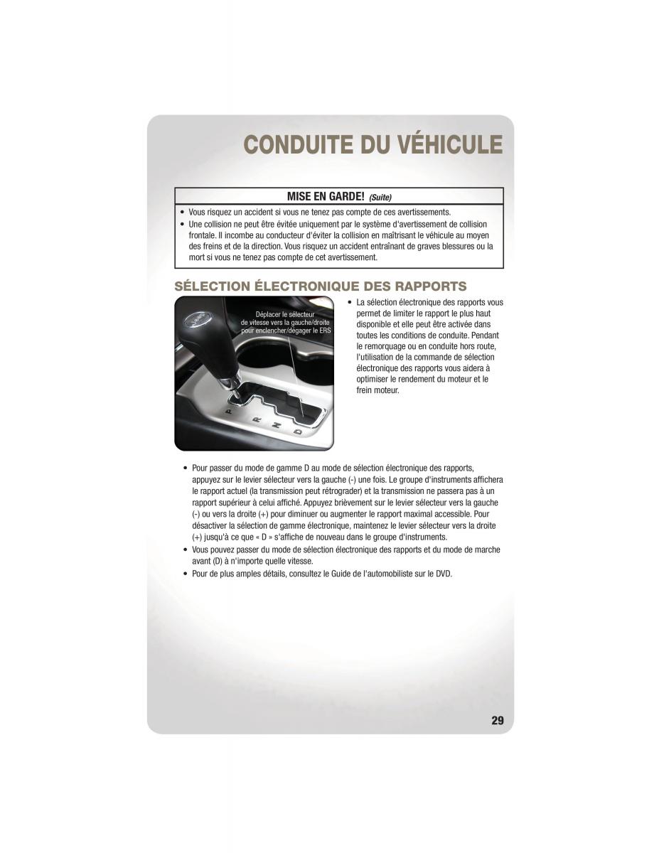 Jeep Grand Cherokee WK2 manuel du proprietaire / page 31