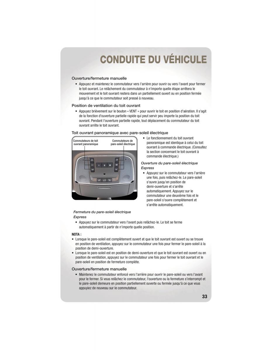 Jeep Grand Cherokee WK2 manuel du proprietaire / page 35